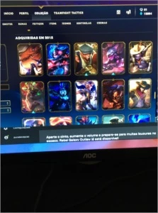 vendo conta ouro 4 com inumeres skins - League of Legends LOL