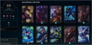 CONTA LOL plat4 28 SKINS - League of Legends