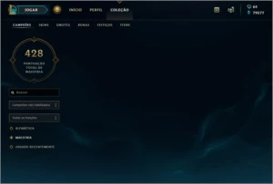 Conta de lol 141 champs e 156 skins 79577 EA - League of Legends