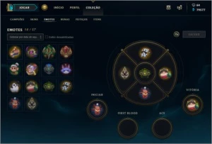 Conta de lol 141 champs e 156 skins 79577 EA - League of Legends