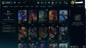 Conta League Of Legends Diamante 4 LOL