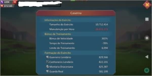 Conta lords Mobile 410 m de poder