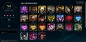 LEVEL 46 - SKIN MISS FORTUNE VINGADORA EXOCÓSMICA + 8 SKINS - League of Legends LOL