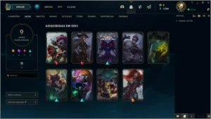 LEVEL 46 - SKIN MISS FORTUNE VINGADORA EXOCÓSMICA + 8 SKINS - League of Legends LOL