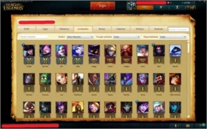 Conta League of Legends 131 skins Diamante S4 Platina S6 LOL