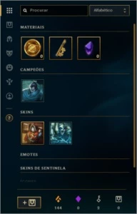 Conta Nv 30 unranked 17 skins - League of Legends LOL
