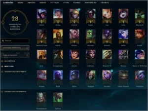 Conta Nv 30 unranked 17 skins - League of Legends LOL