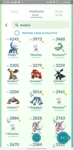 Conta Pokémon Go