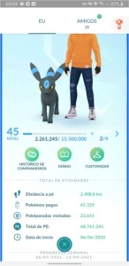 Conta Pokémon Go