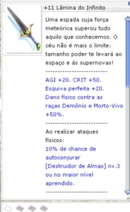 +11 Lâmina do Infinito - Thor - Ragnarok Online