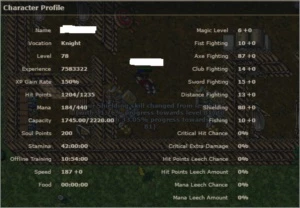 Vendo Ek e Rp em Belobra - Tibia
