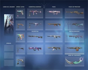 CONTA VALORANT (MUITAS SKINS LEGAIS)