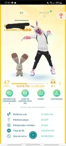 Conta PTC Pokemon Go LVL 47 - Pokémon