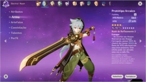 Conta Genshin AR52 Klee, jean, QIQI, Razor - Genshin Impact