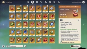 Conta Genshin AR52 Klee, jean, QIQI, Razor - Genshin Impact