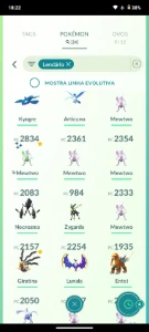 Conta pokémon go com 24 lendários