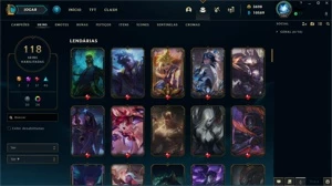 Conta LoL - Platina / 116 skins / mono Ez- 1 milhão mastery - League of Legends