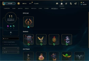 Conta Com 58 Skins e Quase Todos os Campeões - League of Legends LOL