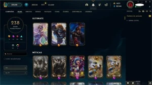 Conta de LOL Nv: 311 e 238 skins - League of Legends