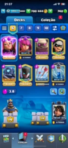 conta clash 52 nível todas as lendárias 8500 troféus - Clash Royale