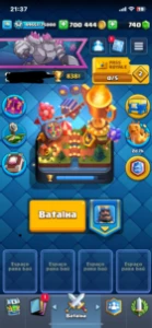 conta clash 54 nível todas as lendárias e carta 8500 troféus - Clash Royale