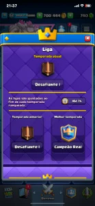 conta clash 54 nível todas as lendárias e carta 8500 troféus - Clash Royale