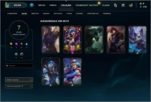Conta LOL Platina III Nvl 42  27 Champs 7 skins - League of Legends