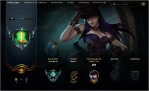 Conta LOL Platina III Nvl 42  27 Champs 7 skins - League of Legends