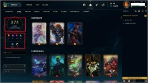 Vendo conta league of legends 186 , atualmente platina 4. LOL