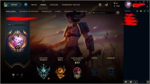 Conta platina , Level 600+ com muitas skins ,cromas e icones - League of Legends LOL