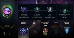 Conta Diamante league of Legends Main ADC LOL