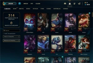 Conta Unranked com 125 Champs e 36 Skins +10 Fragmentos - League of Legends LOL