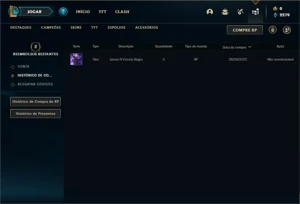 Conta Unranked com 125 Champs e 36 Skins +10 Fragmentos - League of Legends LOL