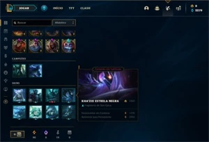 Conta Unranked com 125 Champs e 36 Skins +10 Fragmentos - League of Legends LOL