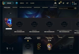 Conta Unranked com 125 Champs e 36 Skins +10 Fragmentos - League of Legends LOL