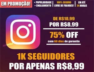 Seguidores para Instagram [Promoção] - Redes Sociais