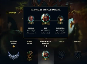 3 SMURF 13 CONTO - League of Legends LOL