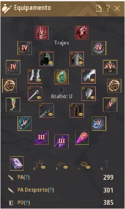 CONTA BDO -300 PA - 686 GS, Unicórnio, POT infinita, c10 - Black Desert