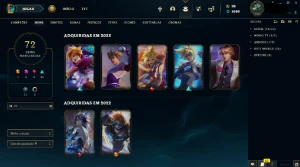 conta do league of legends LOL