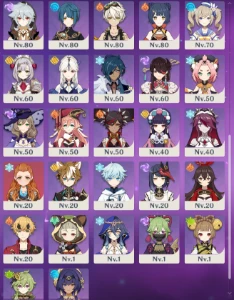 Conta Genshin Impact AR 59 Qse todos Personagem