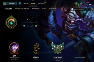 Conta platina 5 smurf com MMR alto - League of Legends LOL