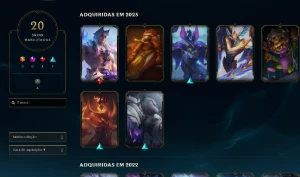 Conta lol Gold 2 (MMR BOM) com skins interessantes - League of Legends