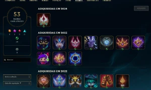 Conta lol Gold 2 (MMR BOM) com skins interessantes - League of Legends