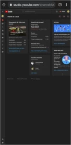 Canal no Youtube com 62 Mil inscritos - Redes Sociais