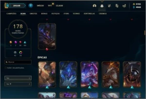 Conta Platina 2 com 2700RP, 178 skins e 100 champs - League of Legends LOL