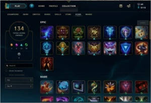 Conta Lol prata 2, 81 skins, diversos ícones e 100 campeões - League of Legends