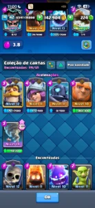 Conta Clash Royale 9 anos 119/121 cartas 8800 troféus