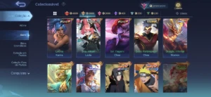 Conta Mobile Legends mais de 500 skins