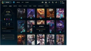 Conta league of legends - prata 4 - 126 Skins - lvl 199 LOL