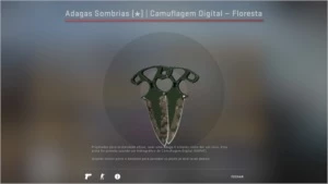 Adagas Sombrias - Camuflagem Floresta FT - Counter Strike CS